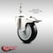 Service Caster 4 Inch 316SS Black Polyurethane Swivel 3/8 Inch Stem Caster Total Lock Brake SCC SCC-SS316TSTTL20S414-PPUB-BLK-381615 - alternate 4